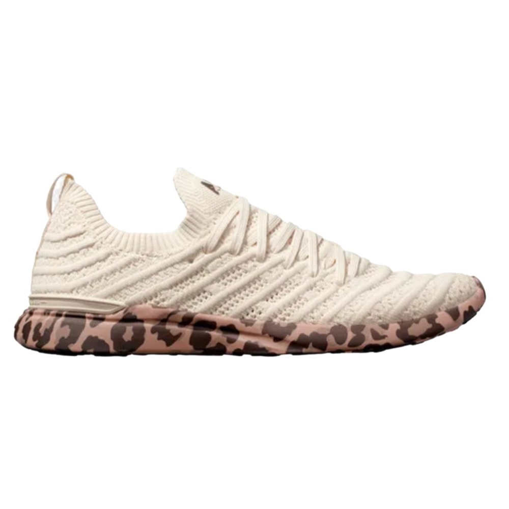 NWOB - APL Women's Techloom Wave Runner in Parchement/Caramel Leopard - Sz 9